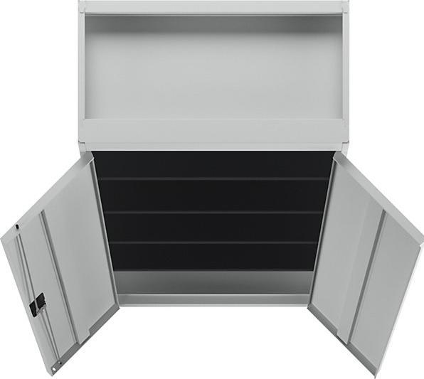 Produktbild Mauser Stahlschrank mit Flügeltüren (95 x 50 x 195 cm)