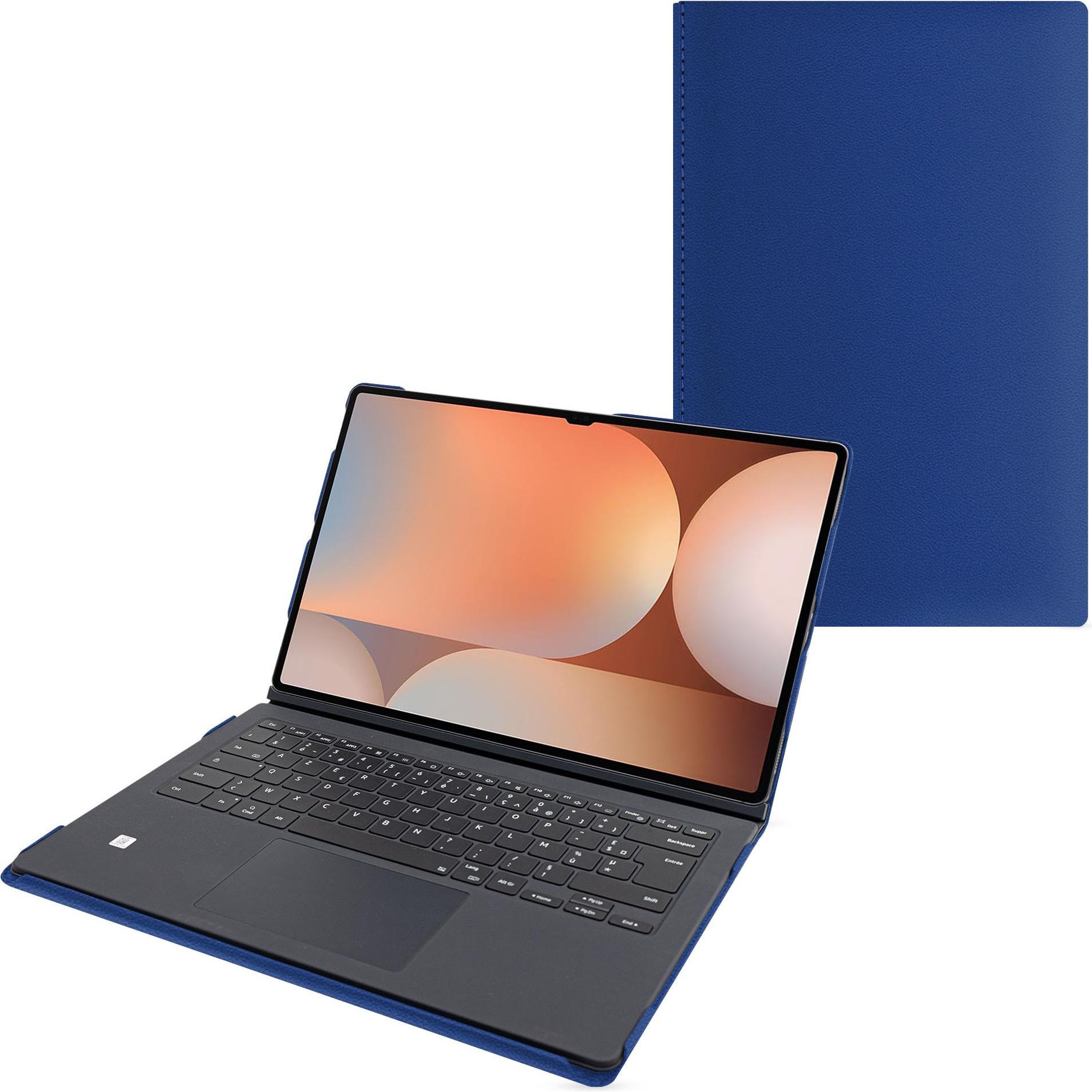 Noreve Samsung Galaxy Tab S10 Ultra Ledertasche kompatibel Book Cover Keyboard (Galaxy Tab S10 Ultra), Tablet Hülle, Bla...