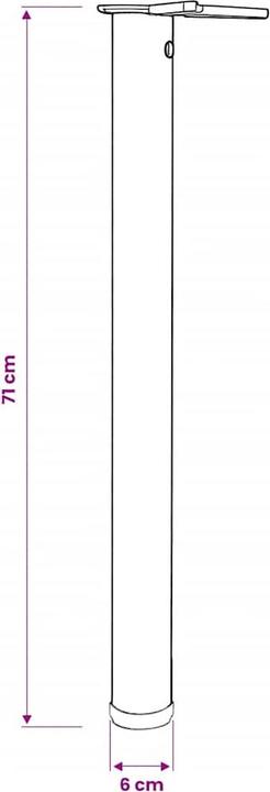 Actual product image vidaXL Tischbein