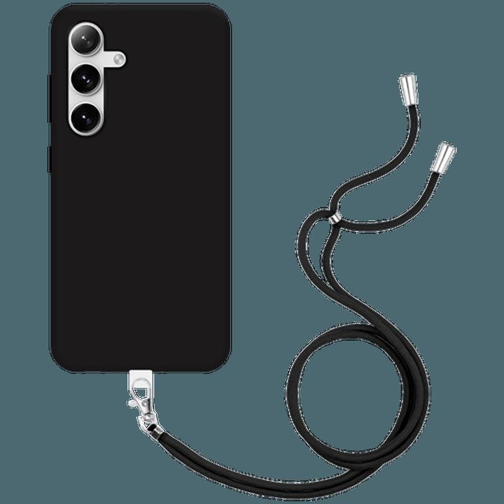 Produktbild Just in Case TPU Back Cover Schwarz mit Koord (Samsung Galaxy S24)