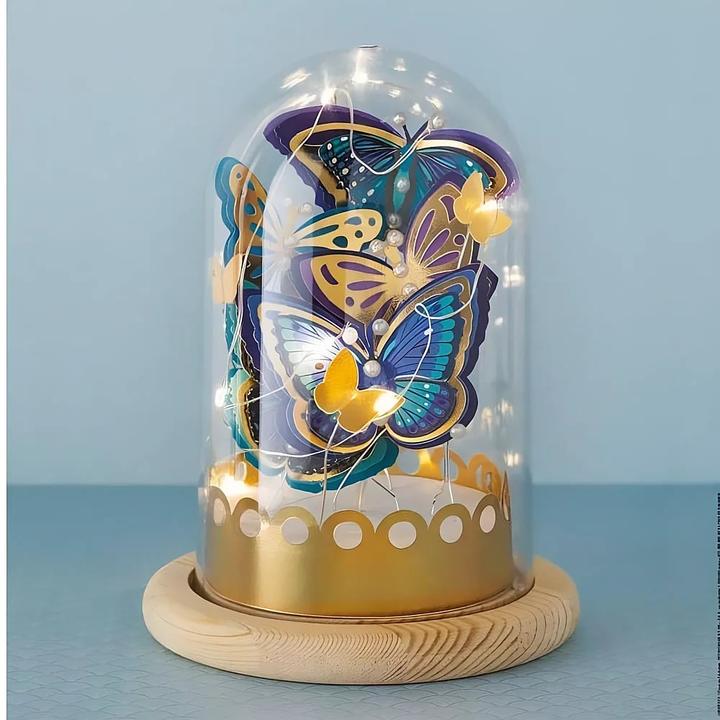 Actual product image Janod Butterfly glass bell jar