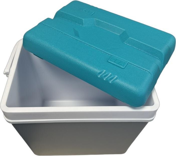 Image du produit EDA Plastiques Kühlbox Promotion 24 l blau/grau blauer Deckel, Box grau (24 l)