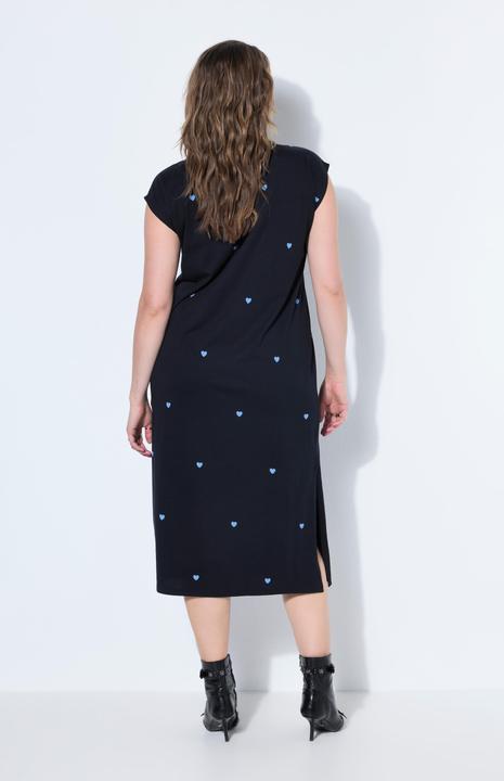 Image du produit Studio Untold Robe midi oversize jersey, coeurs floqués, sans manches (46)