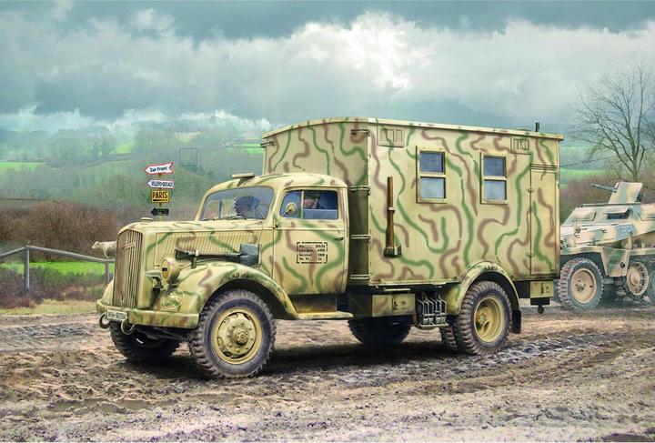 Actual product image Italeri Plastic model Opel Blitz Radio Truck
