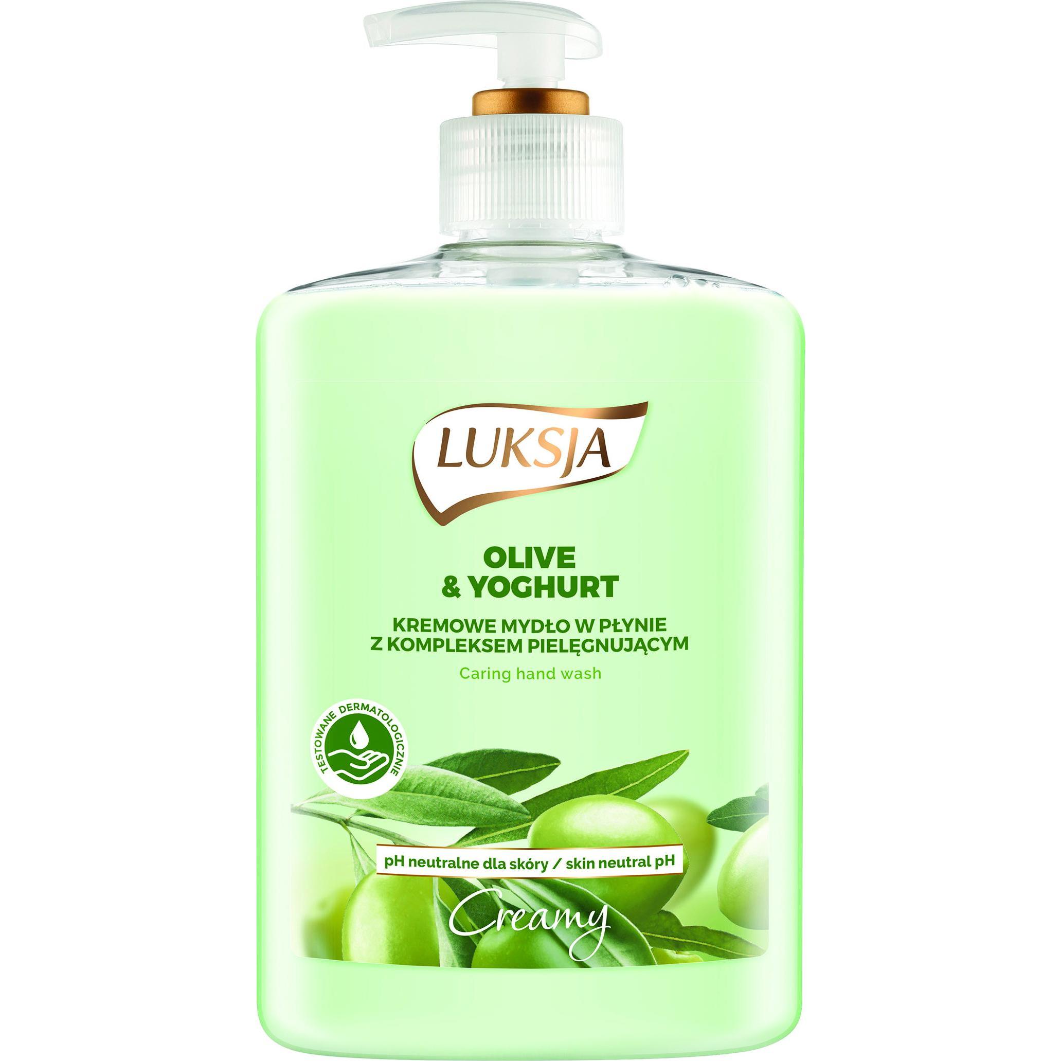 Luksja, Handseife, Hand Wash Olive And Yogurt 500ml (Flüssigseife, 500 ml)