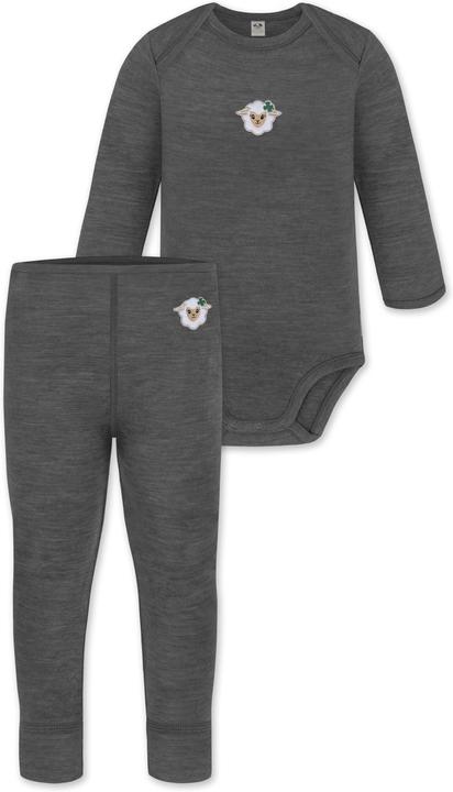 Immagine prodotto Normani Body Merino a maniche lunghe e pantaloni baby merino - 9581 (56)