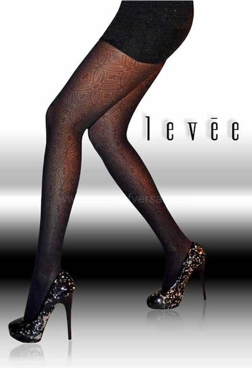 Actual product image Levee Ornament tights, colour 712 steel, size 36-42 (60 DEN, 36 - 42)