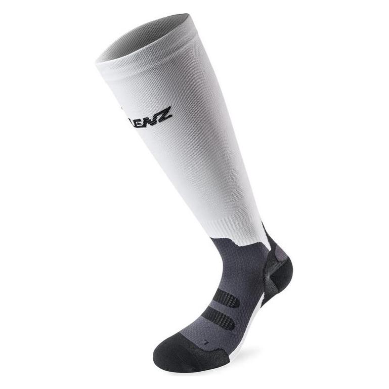 Lenz, Damen, Sportsocken, Compression (M), Weiss, Grau, Schwarz