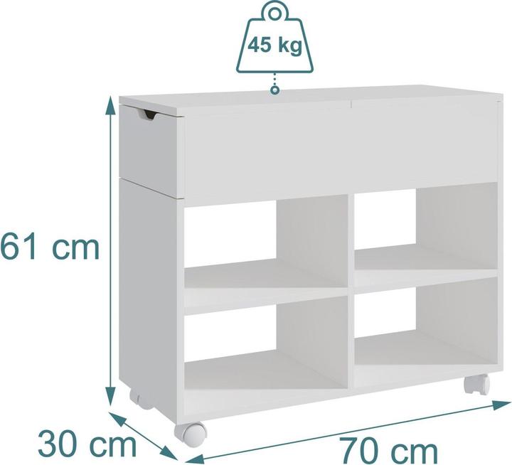 Actual product image Relaxdays Rollcontainer (70 x 30 x 61 cm)