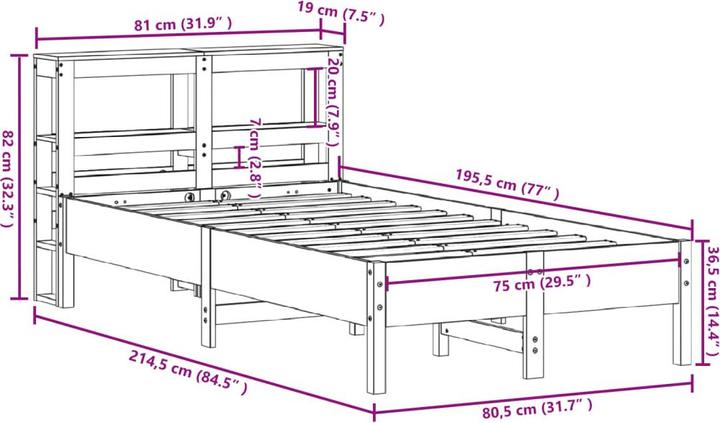 Image du produit vidaXL Bettgestell (180 x 200 cm)