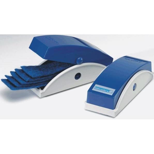 Ultradex, Zubehör Präsentieren, Tafelwischer magnetisch blau/beige mit 5 Ersatzstreifen