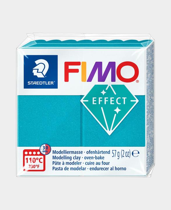 Actual product image Fimo Mod.masse effect turquoise metallic