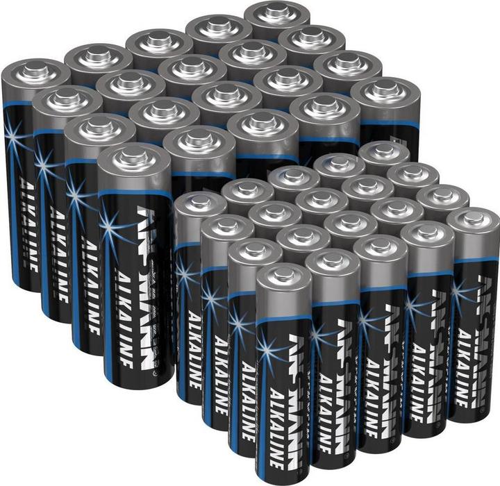 Image du produit Ansmann Jeu de piles Micro, Mignon 40 (40 pcs, AA, AAA)