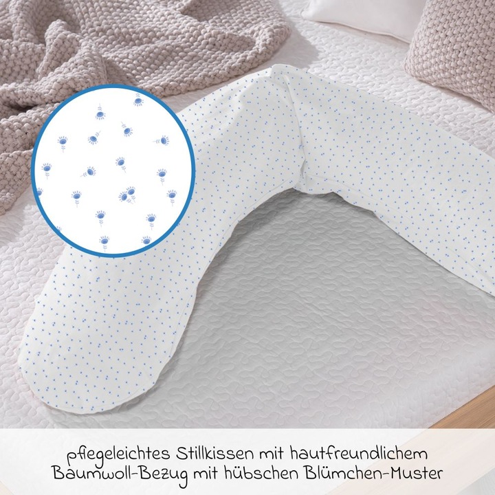 Produktbild Theraline Stillkissen "Das Original" mit Polyester Hohlfaser Füllung inkl. Bezug 190 cm (190 cm)