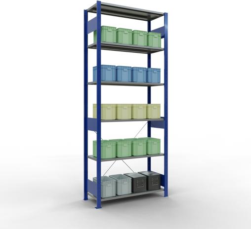 Actual product image Schulte Lagertechnik MULTIplus85 basic racking system with cross braces