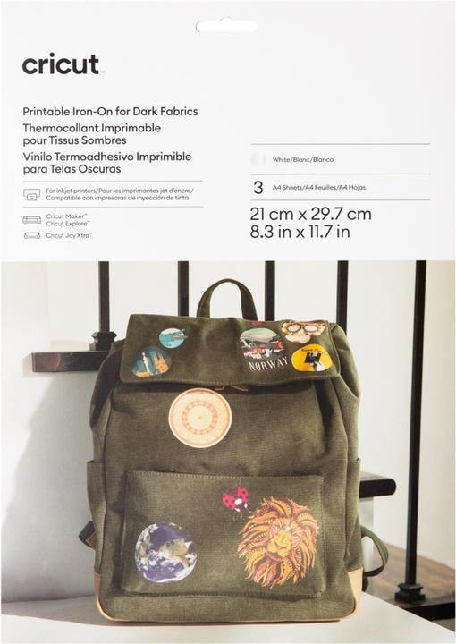 Actual product image Cricut Printable Iron-On for dark fabrics - A4 (5 pcs.)