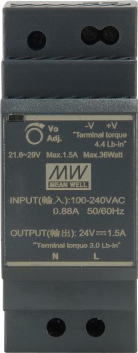 Actual product image LevelOne ind. Power supply POW-2411 24VDC DIN rail (30 W)