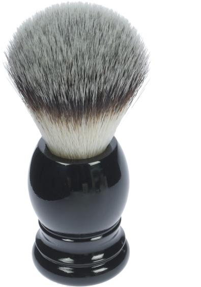 Produktbild Rasierpinsel, Synthetik-Haar, Griff Kunststoff schwarz Ring Ø 21,5 mm (Rasierpinsel)