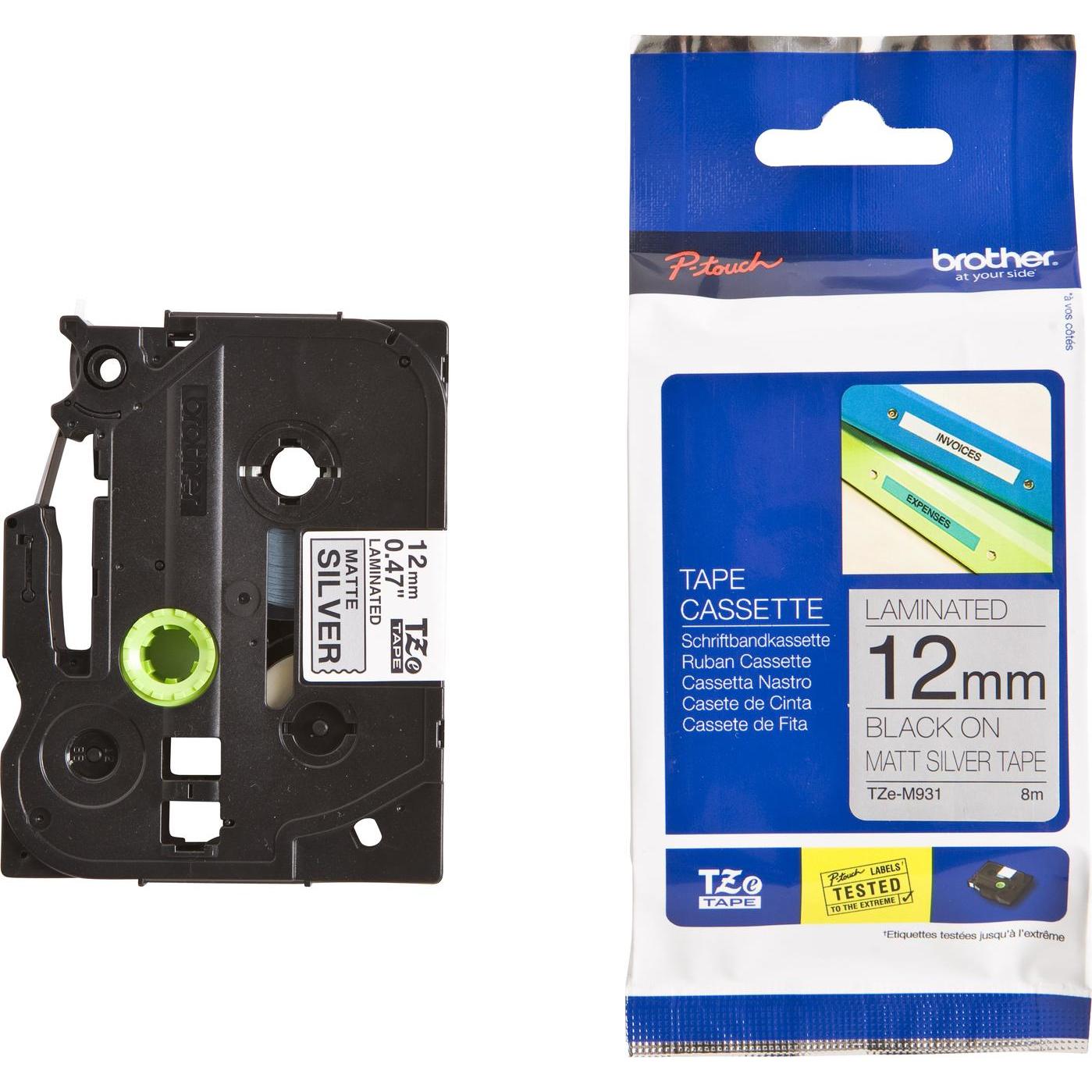 Brother, Beschriftungsband, Tze-M931 (1.20 cm, Schwarz)