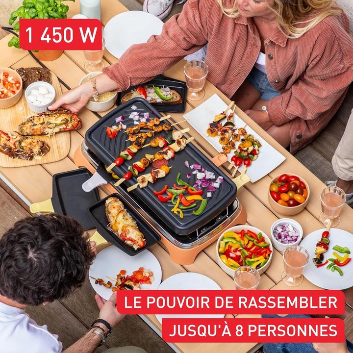 Image du produit Tefal Appareil de cuisson pour 8 personnes, usage intérieur et extérieur, avec pannes XL et accessoires