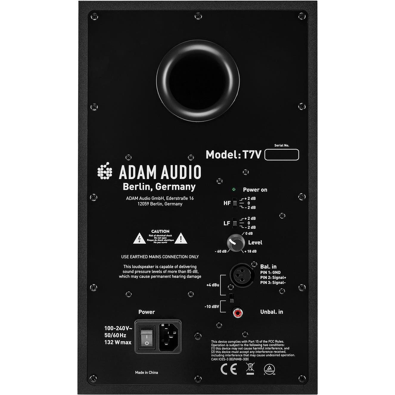 Thumbnail - Adam Audio T7V (Aktiv, 1 Stk.), Monitor Lautsprecher, Schwarz