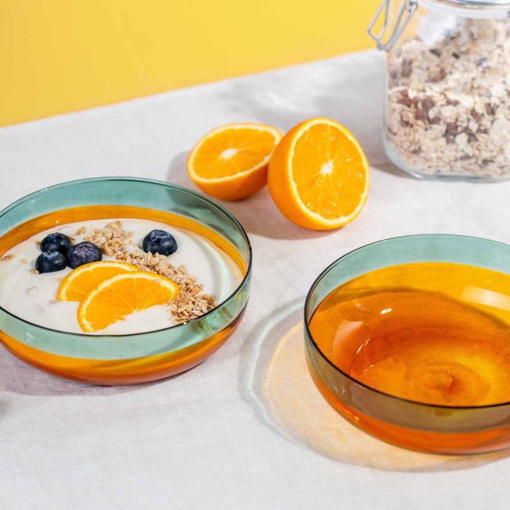 Actual product image Remember Glasschälchen amber (16 cm, 0.60 l, 2x)