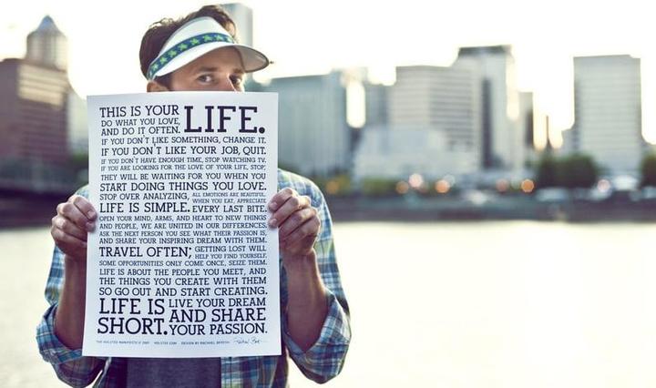 Image du produit Holstee Poster S This Is Your Life 30.5x40.6cm