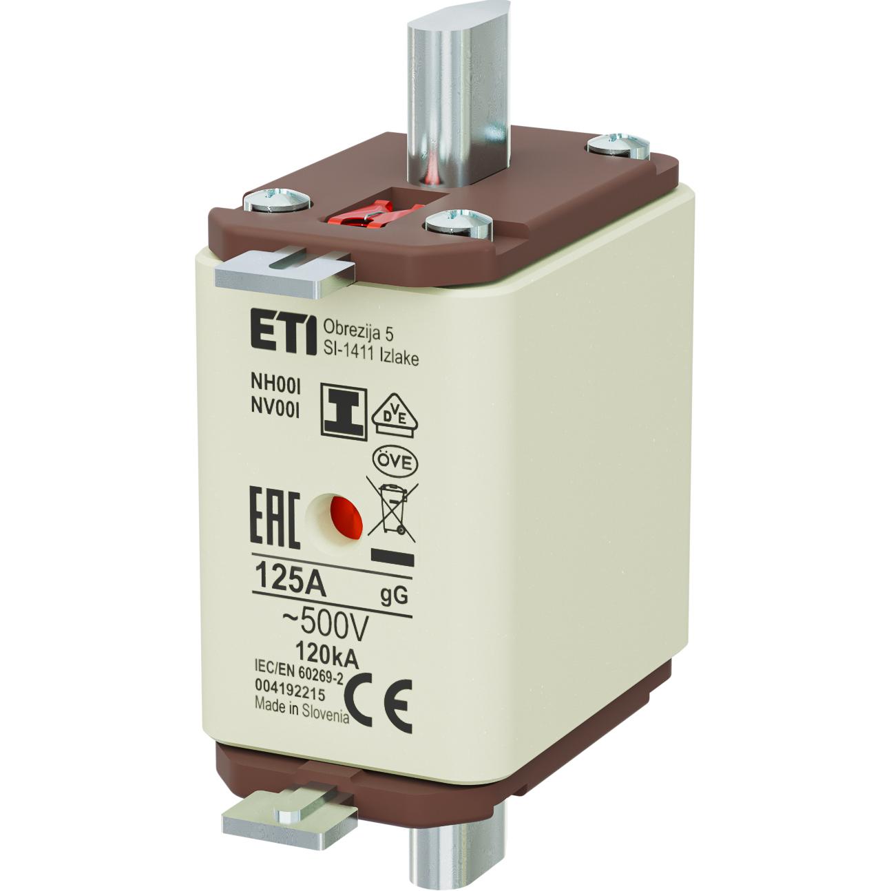 Eti, Fusibile, Fusibile NH 00 combi 125A