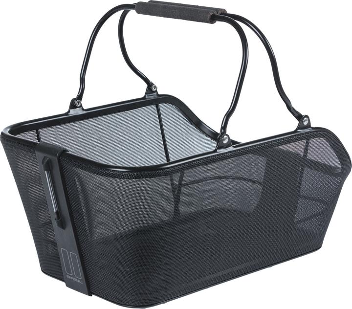 Basil CENTO TECH FIBER NORDLICHT MIK 2.0 draagmand, mat zwart, incl. adapterplaat (21 l)