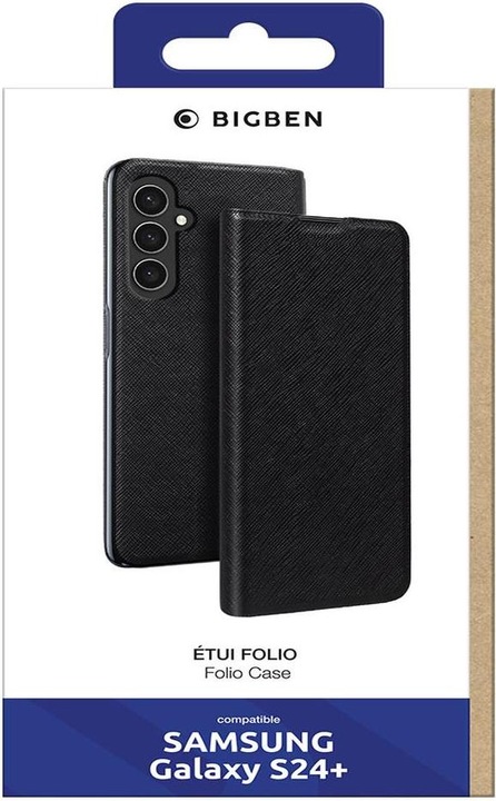 Produktbild Bigben Folio-Hülle für Samsung Galaxy S24 Plus mit Halterungsfunktion und Kartenfach (Samsung Galaxy S24+)