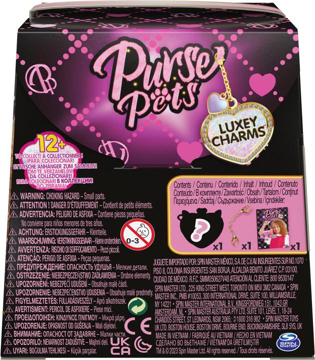 Immagine prodotto Spin Master Purse Pets Luxey Charms, borsetta da collezione e ciondolo da borsetta a tracolla (i modelli possono