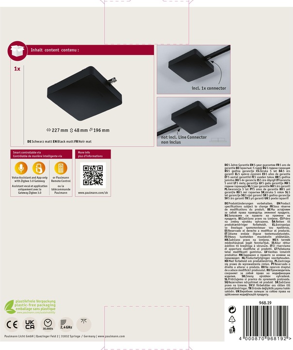 Immagine prodotto Paulmann Alimentazione URail Zigbee