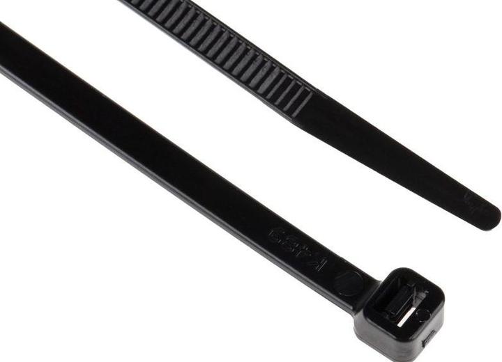 Produktbild RS PRO Kabelbinder schwarz 188x4,8mm (Kunststoffkabelbinder, 190 mm, 100 Stk.)