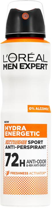 Actual product image L'Oréal Paris L'Oréal - Men Expert Hydra Energetic Sport Extreme - Antiperspirant for Men 150ml (Spray, 150 ml)