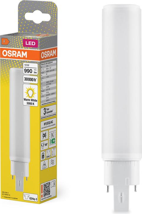 Image du produit Osram Dulux (G24q-3, 10 W, 990 lm, 1 x, F)