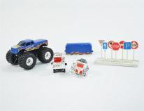 Actual product image Kögler Swap Monster Truck blue, plastic plug-in