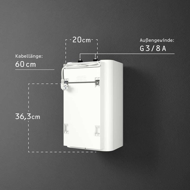 Produktbild Stiebel Eltron SNU 10 Plus, antitropf-, thermostop-Funktion, Untertischboiler 10 Liter Niederdruck mit Stecker, 2kW