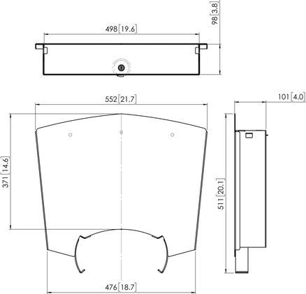 Actual product image Vogels Professional PFA 9034 - Mounting component (lockable housing)
