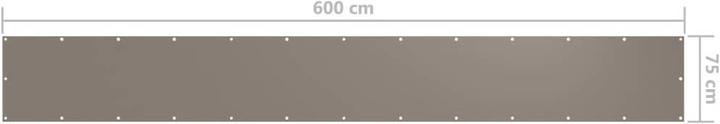 Actual product image vidaXL Sichtschutz Balkon (75 cm)