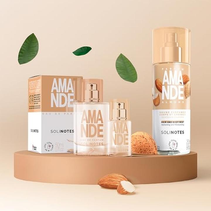 Immagine prodotto Solinotes Nebbia per capelli e corpo Amande (250 ml, Spray profumato per corpo e capelli)