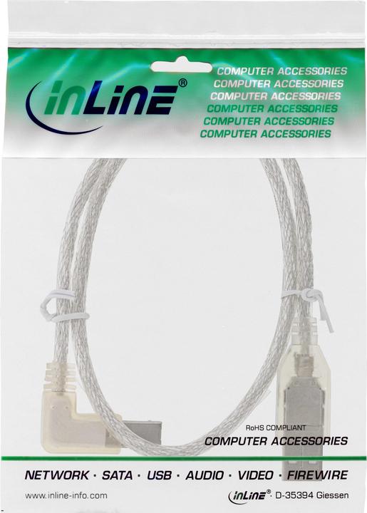 Actual product image InLine USB A – USB B (0.50 m, USB 2.0)
