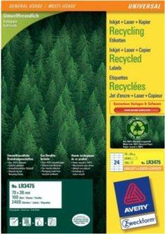 Actual product image Avery Recycling Universal Labels