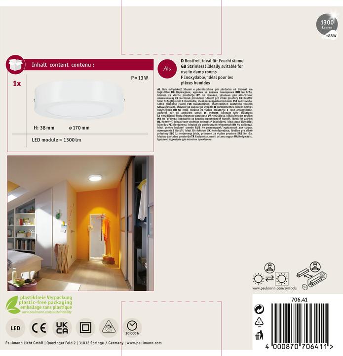 Image du produit Paulmann lunar panel (1230 lm)