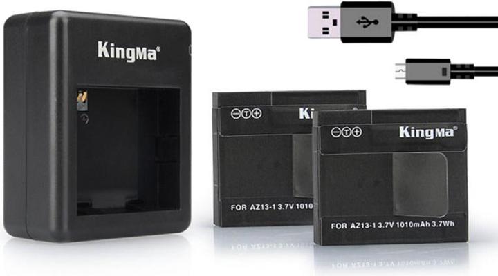 Actual product image Hermex Xiaomi Yicam Action Camera KingMa replacement battery 2 battery charger