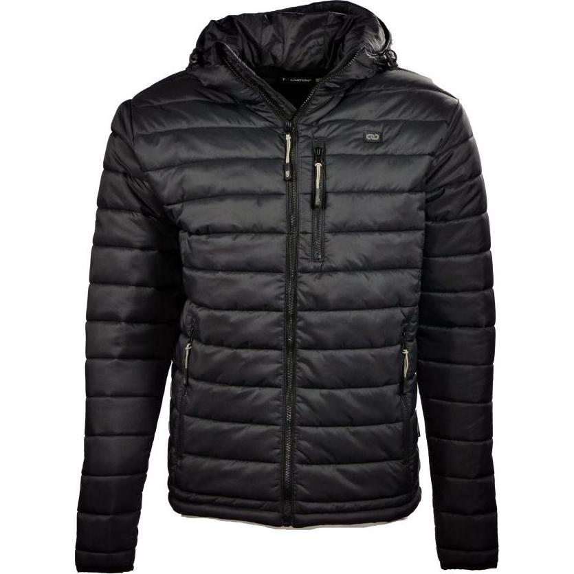 Toolnation, Arbeitsjacke, MJSY14001TON-XXL Jas met muts Zwart - maat XXL (XXL)