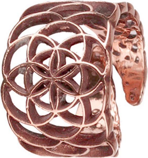 Immagine prodotto Star Piercing Anello fiore della vita in oro rosa (57)