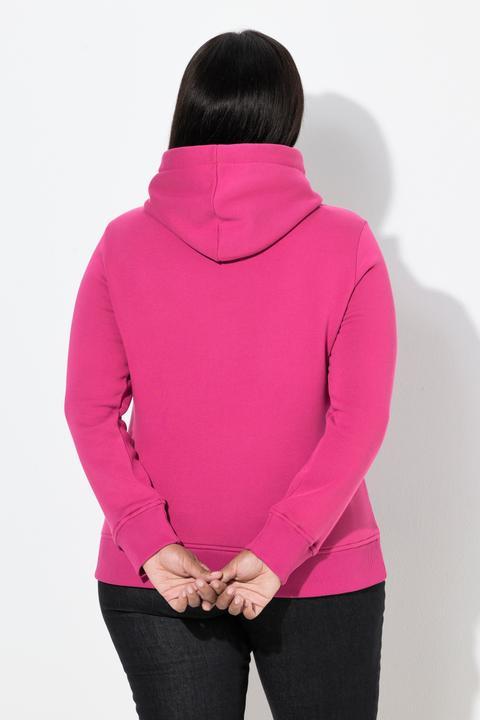 Produktbild Ulla Popken Hoodie, Rippbündchen, Kapuze, Langarm (62)