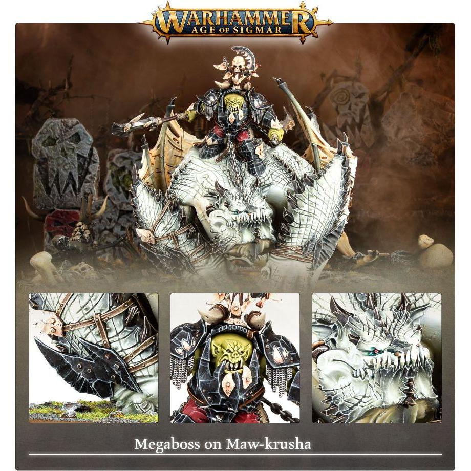 Thumbnail - Games Workshop Warhammer AoS - Ironjawz Megaboss sur Maw-krusha