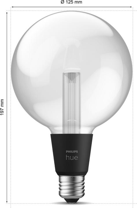 Immagine prodotto Philips Hue Globo gigante con guida luminosa bianca e a colori (E27, 6.80 W, 500 lm, 1 x, G)