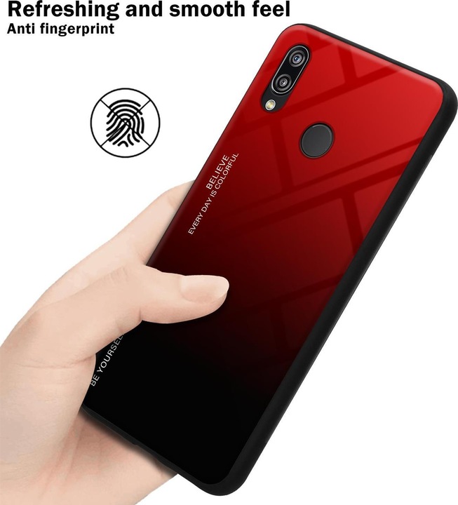 Image du produit Cadorabo Couverture en verre TPU 2 couleurs (Huawei P20 Lite)